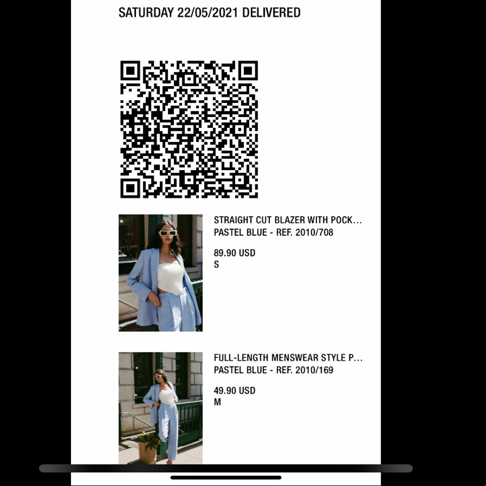 Zara Suit- 2 piece set. Medium pant, small blazer - Picture 3 of 9